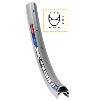 28 Fahrrad-Felge X-Plorer 622 x 19 silber - 