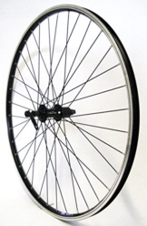 26 Zoll Fahrrad Laufrad Hinterrad Hohlkammerfelge CUT19 Shimano Deore 610 schwarz 8/9/10-fach für V-Brakes / Felgenbremse - 1
