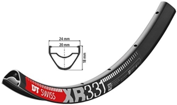 DT Swiss 2040010600 Felge, Schwarz, 6.5 mm - 1