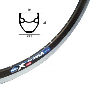 Felge Ryde/Rigida Xplorer 26″schwarz 559-19 VL 8,5 mm 36 Loch,ohne Ösen - 