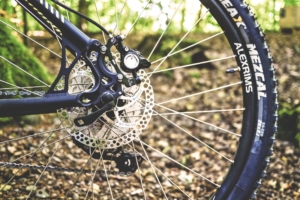 Fahrrad-Close-up im Freien