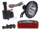 BDCP Seitenläufer Dynamo Lampenset, Halogen Scheinwerfer, Eco-Led Rücklicht - 1