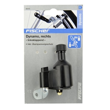 Fischer Dynamo inkl. Überspannungsschutz, Schwarz - 2