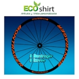 Ecoshirt C7-C8A2-AMYJ Aufkleber Stickers Bontrager Kovee Elite 23 Am208 Wheel Aufkleber Felge Rim, Orange - 1