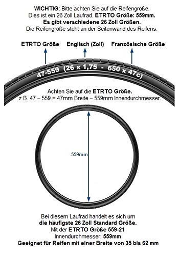 Redondo 26 Zoll Hinterrad Laufrad Kasten Felge + 7-Fach Shimano Kranz Schwarz - 2