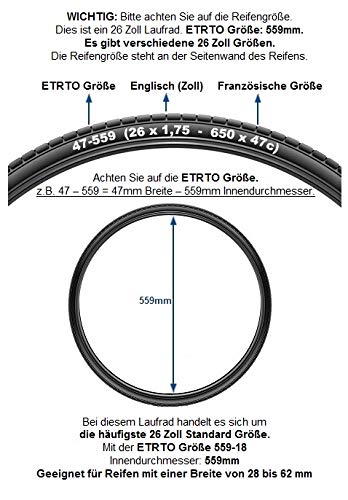 Redondo 26 Zoll Laufrad Set Hinterrad Vorderrad 26