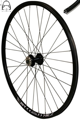 Redondo 26 Zoll Vorderrad Laufrad Fahrrad V-Profil Felge Schwarz 6 Loch Disc - 1