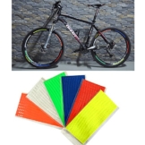 Reflektierende Streifen, 48 Stück, 6 Farben, fluoreszierend, für MTB, Fahrrad, Felge, Aufkleber - 1