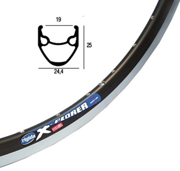 Felge Ryde/Rigida Xplorer 20"schwarz 406-19 VL 8, 5 mm 36 Loch, ohne ísen - 1
