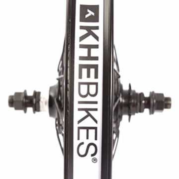 KHE BMX Hinterrad Alu Felge KHE BIG400 36 Loch 14mm schwarz 9 Zähne Ritzel und Felgenband - 2