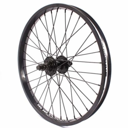 KHE BMX Hinterrad Alu Felge KHE BIG400 36 Loch 14mm schwarz 9 Zähne Ritzel und Felgenband - 1