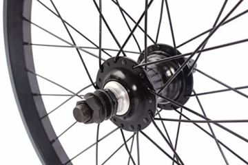 KHE BMX Hinterrad Alu Felge KHE BIG400 36 Loch 14mm schwarz 9 Zähne Ritzel und Felgenband - 5