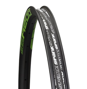 Spank Oozy Trail-295 AL, 32h Rim, 29 Zoll Beadbite-shotpeen Felgen, Black/Emerald Green - 1