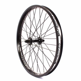 KHE MVP BMX Vorderrad schwarz eloxiert 35mm BIG400 Alu Felge 36 Loch 10mm S/B - 1