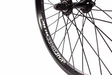 KHE MVP BMX Vorderrad schwarz eloxiert 35mm BIG400 Alu Felge 36 Loch 10mm S/B - 2