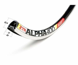 Notubes Felge ZTR Alpha 400, Schwarz, 18 Loch, RDAP90024 - 1