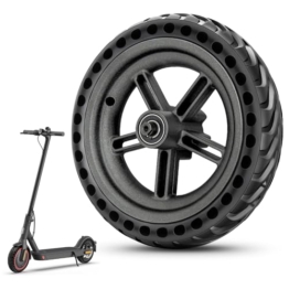 Amitor 8.5 Zoll E Scooter Vollreifen Hinterrad mit Felge für Xiaomi Pro/Pro 2, Pannensichere & Abriebfeste Einteilige Vollgummireifen Hinten 8 1/2 x2 mit Nabe, Robust & Zuverlässig, Einfache Montage - 1