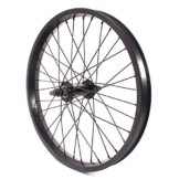 KHE 18" Zoll BMX Vorderrad schwarz BIG400 Alu Felge 36 Loch 10mm präzisionsgelagerte Nabe - 1